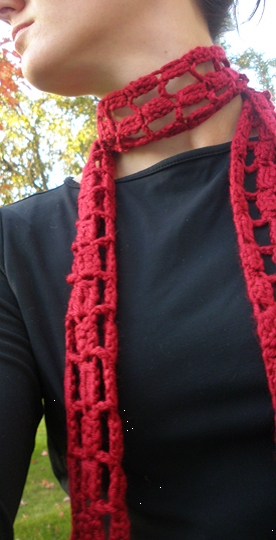 Easy Skinny Ladder Scarf