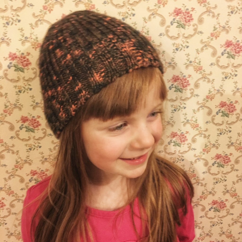 Free machine knitting baby/toddler/child beanie. www.cityfarmhousestudio.com