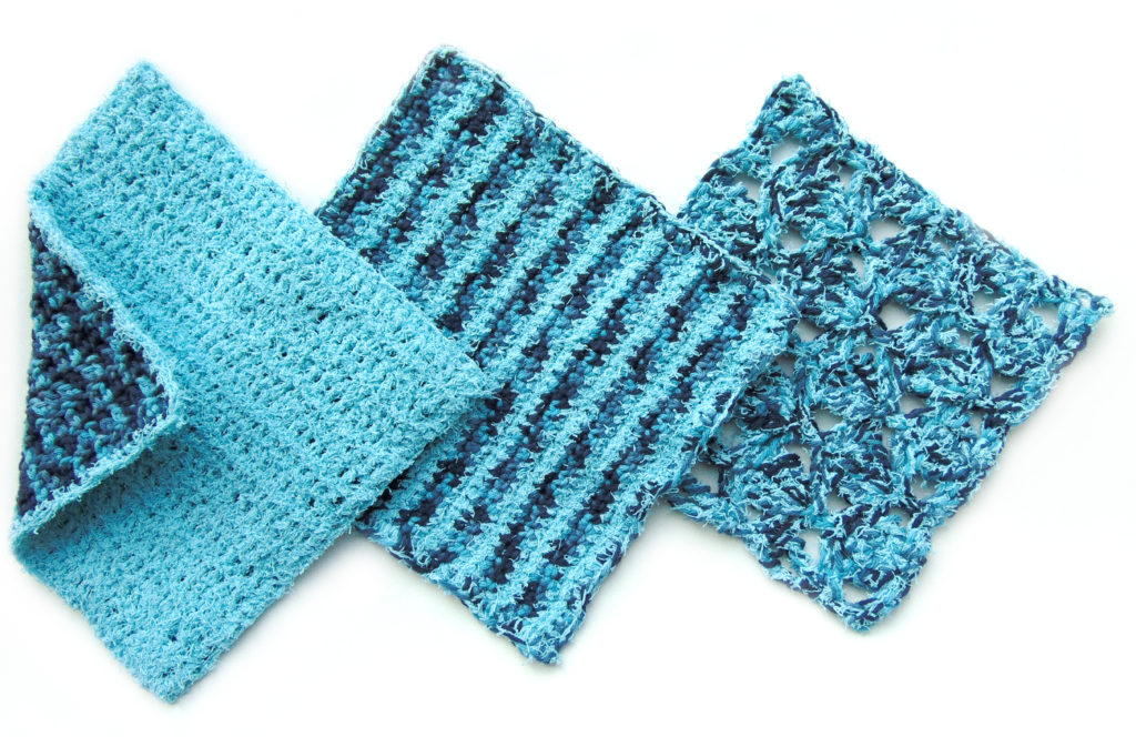 Free Crochet Patterns for Dish Cloth Trio by www.CityFarmhouseStudio.com