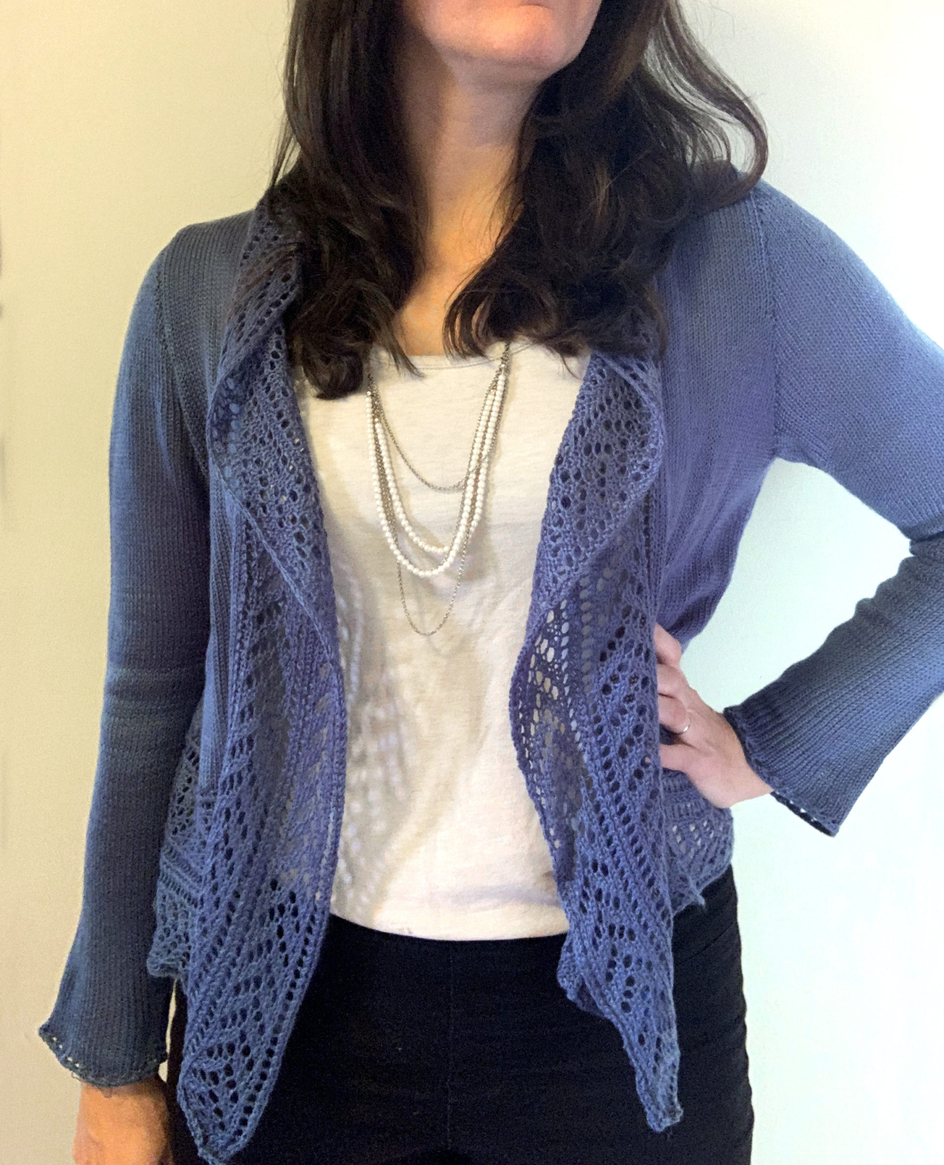 Free knit pattern of Lace Rhapsody by www.CityFarmhouseStudio.com