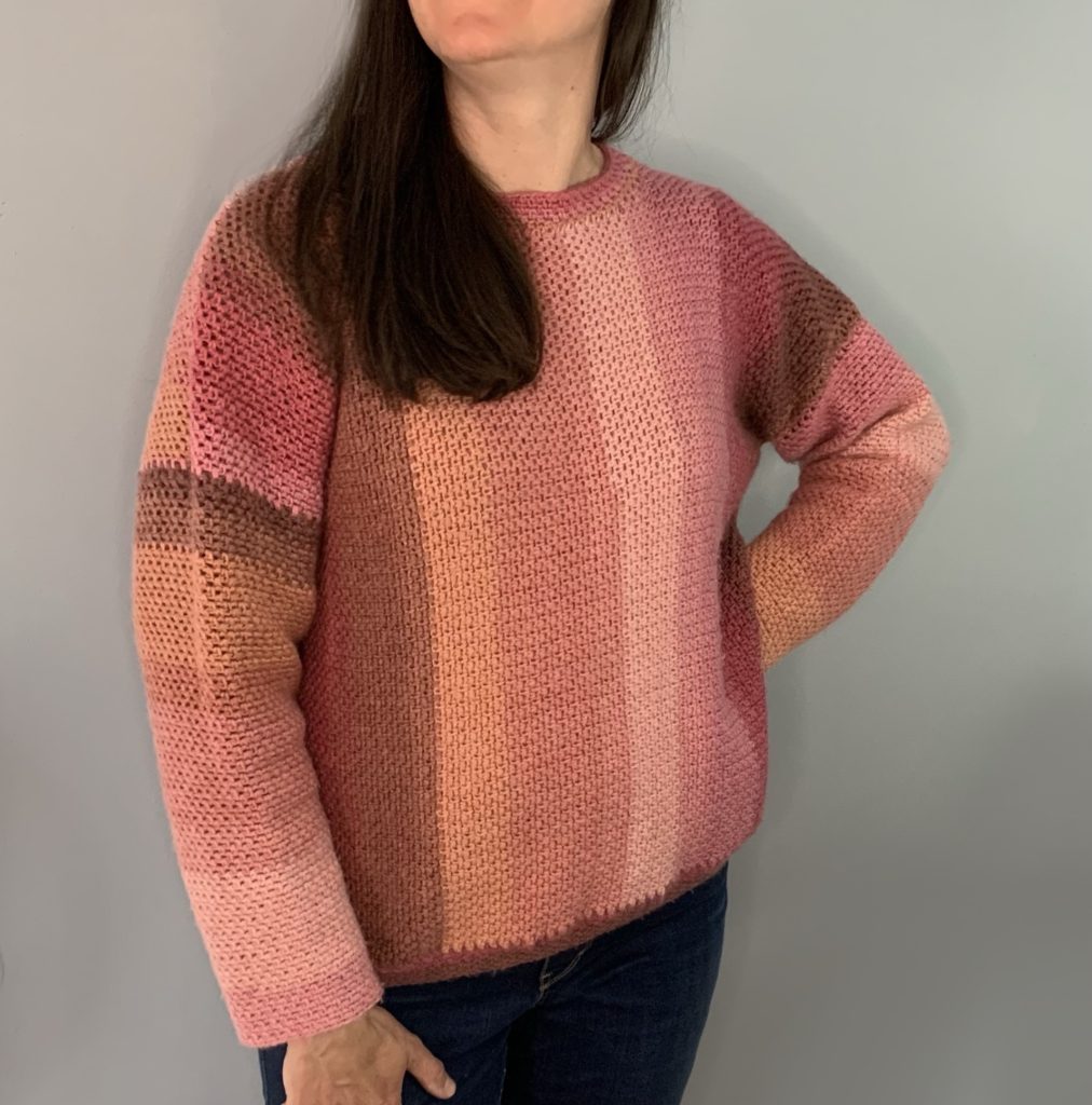 Crochet Traveler's Sunrise Sweater by www.CityFarmhouseStudio.com